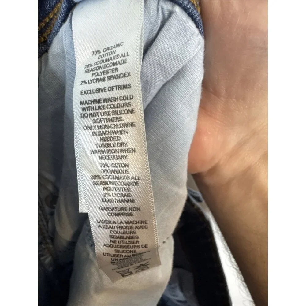 DUER Performance Denim Jeans Stretch Blue Wash 40x27 Hemmed‎